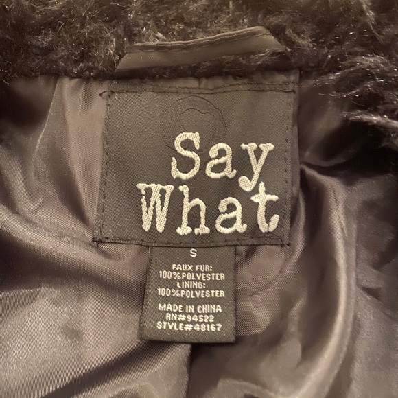 Faux black fur vest - Picture 3 of 3